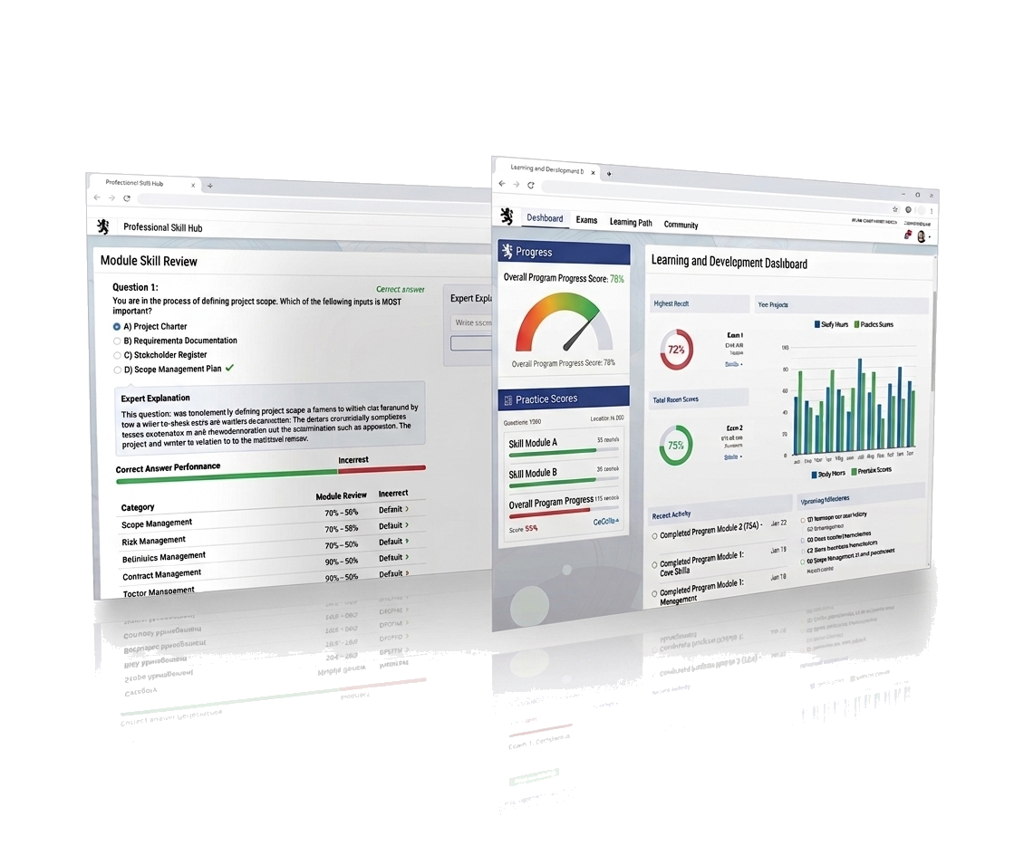 Engin Exam progress dashboard preview