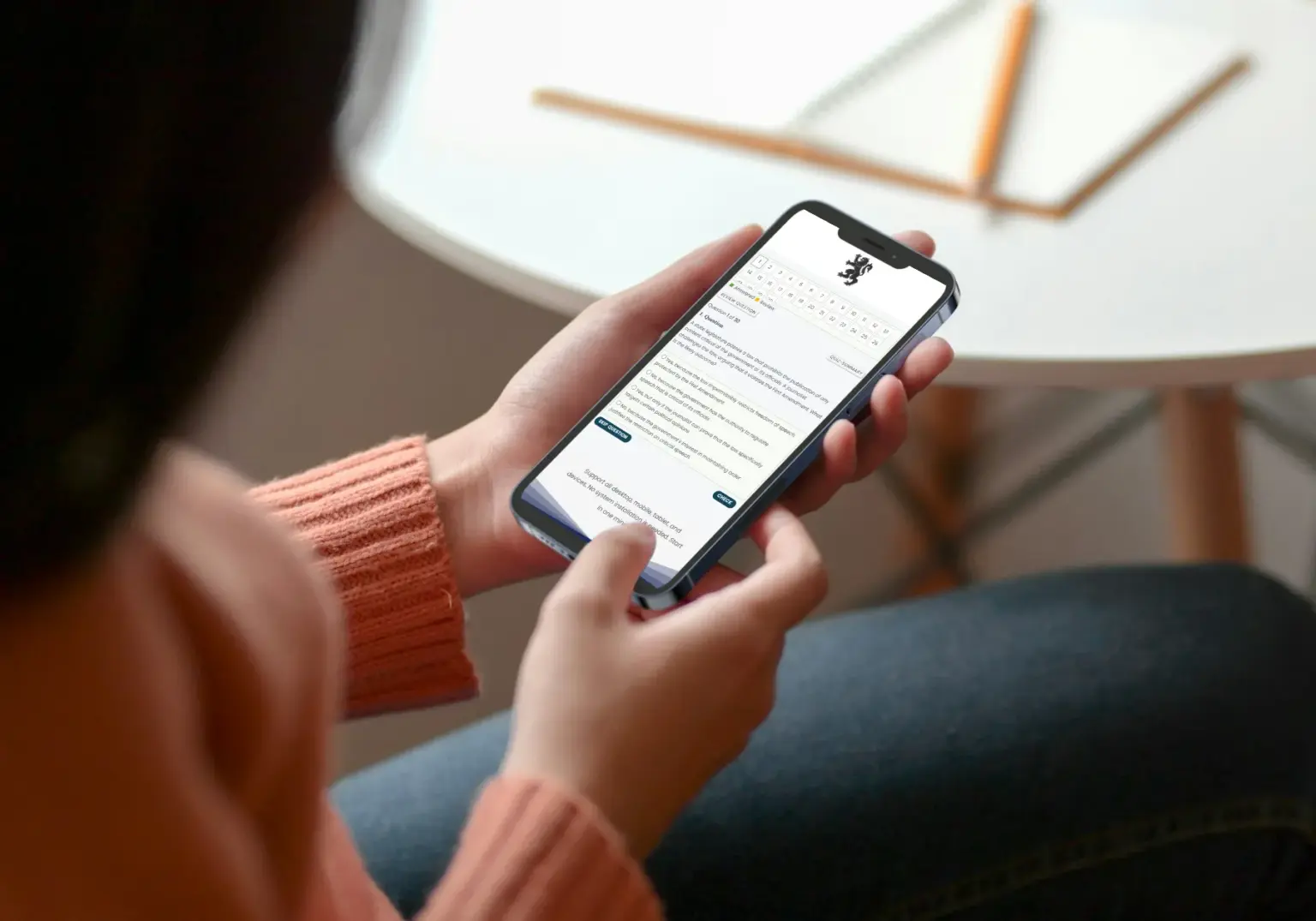 Engin Exam mobile study experience preview